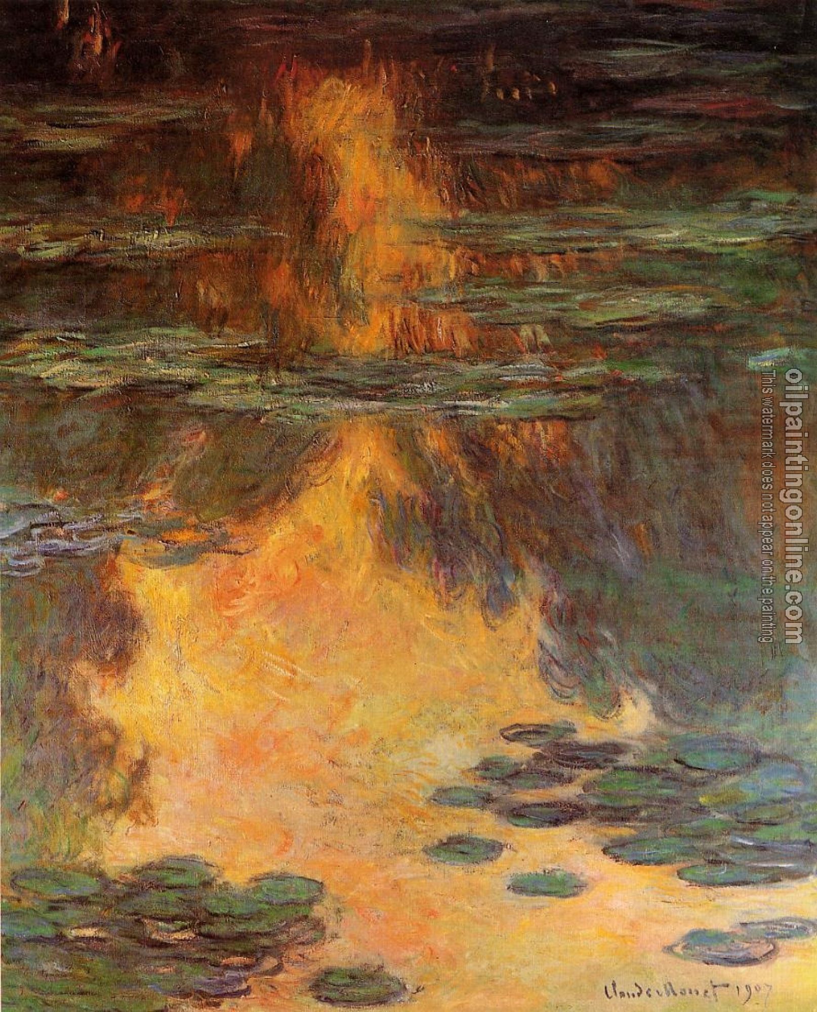 Monet, Claude Oscar - Water Lilies